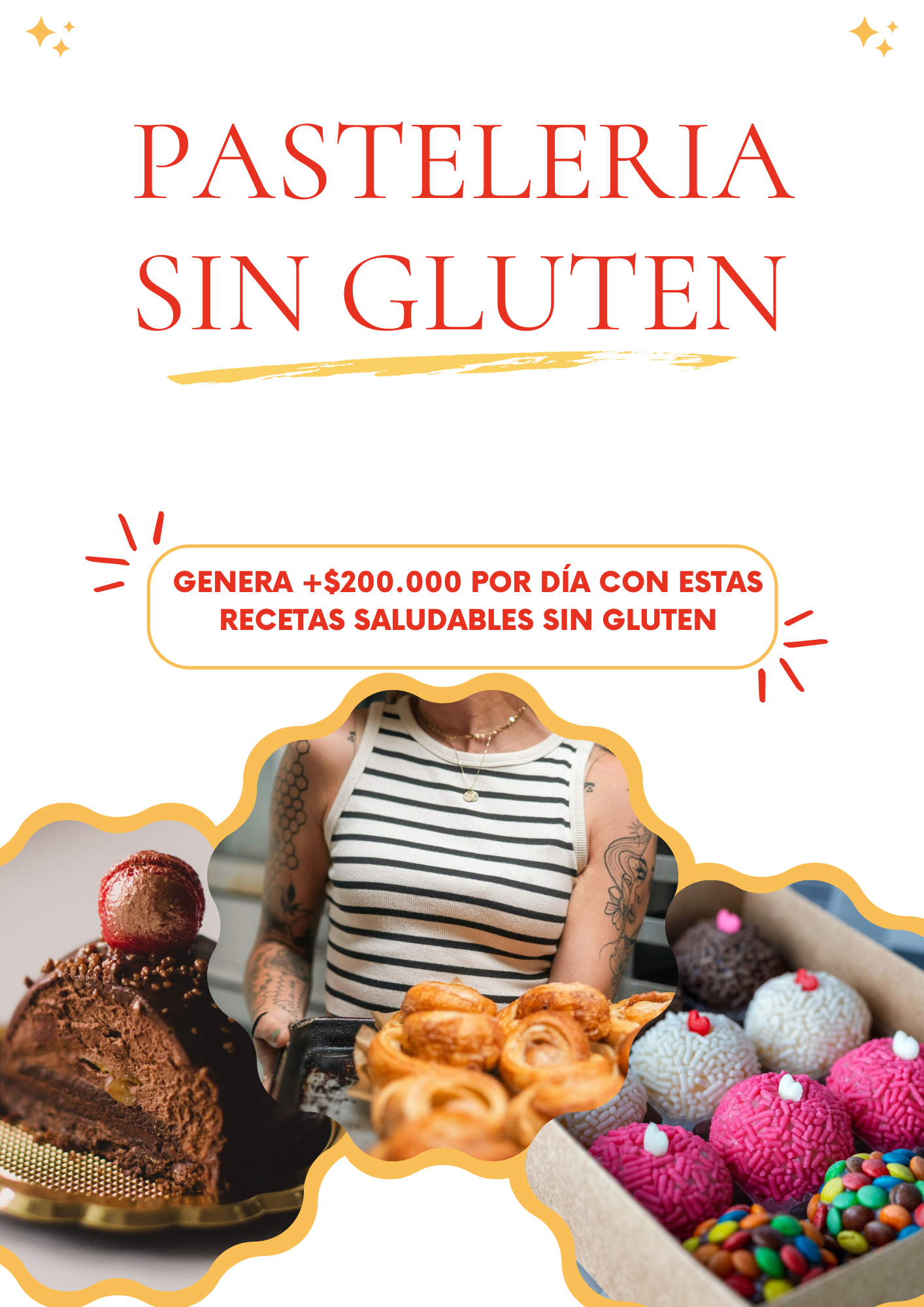 PASTELERIA SIN GLUTEN - Genera +$200.00 por día con estas recetas saludables sin gluten